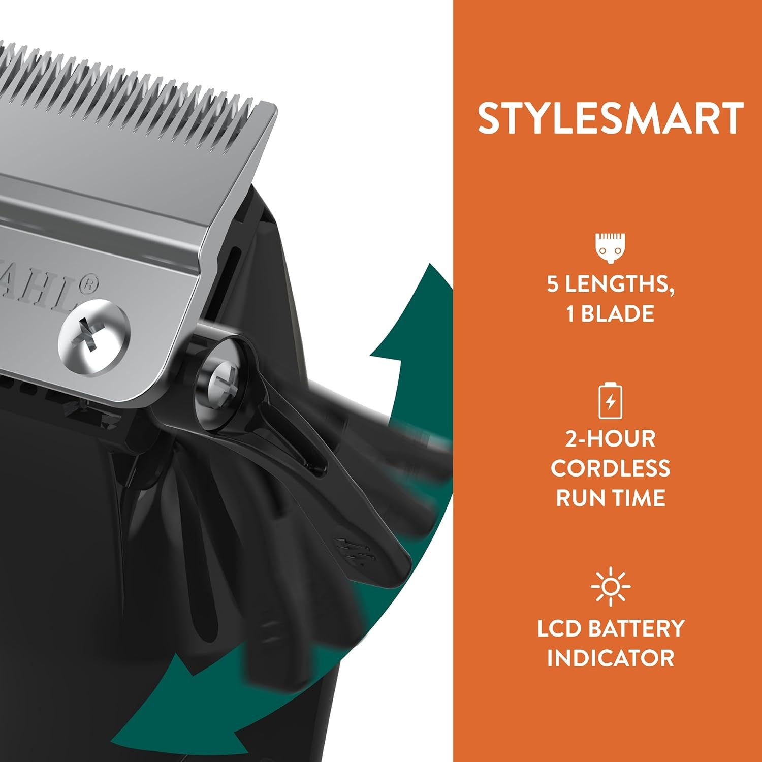 imageWAHL Professional Animal StyleSmart Cordless Clipper Kit for Pet Dog amp Cat Grooming 70007 Dog Cat amp Horse Grooming Supplies Pet Hair Trimmer with Guide Combs amp Blade GoldClipper Kit