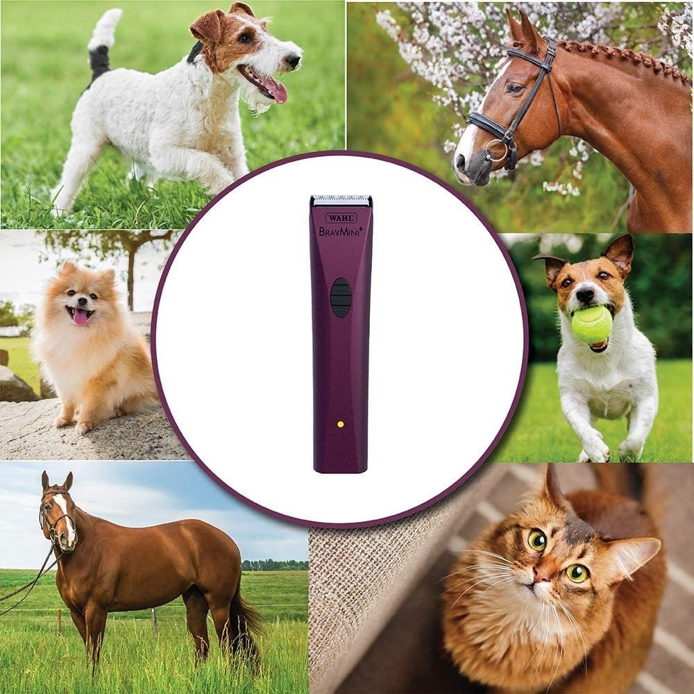 imageWahl Professional Animal Bravmini Pet Dog Cat amp Horse Cordless Trimmer Kit Purple