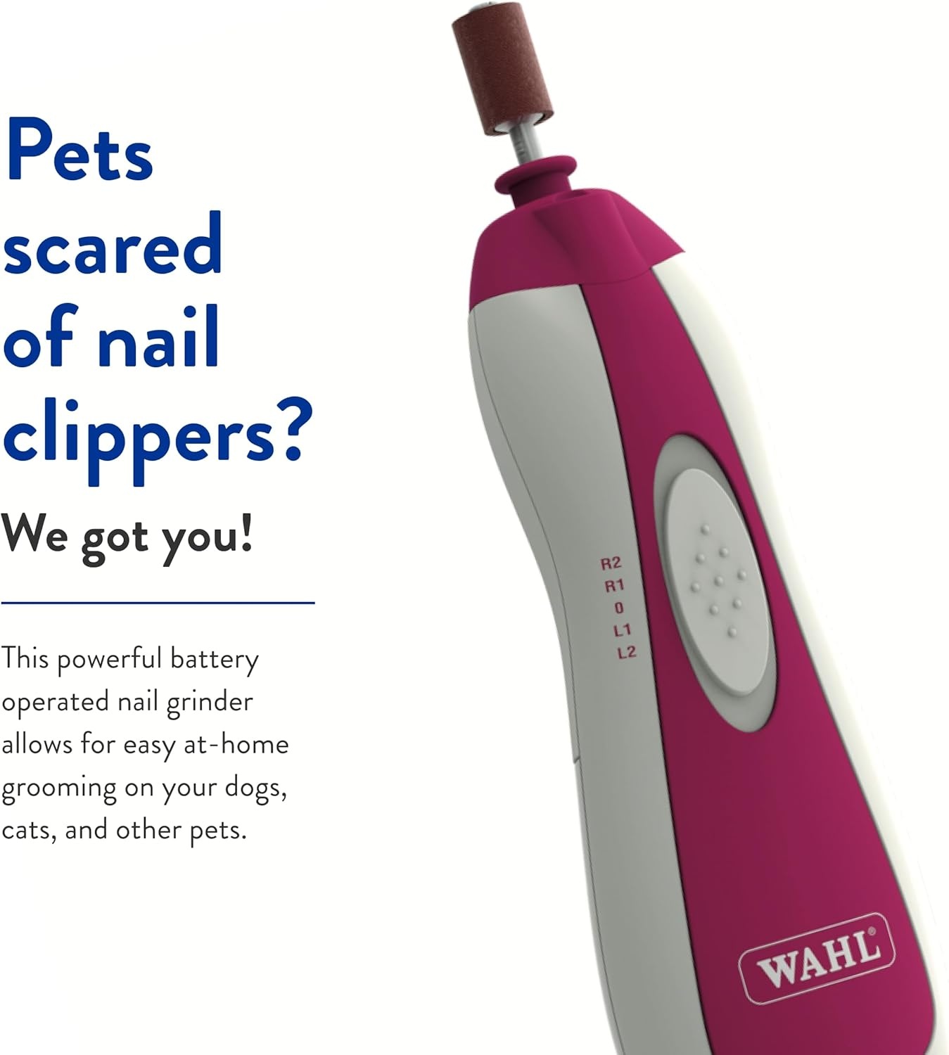 imageWahl Professional Animal Pet Dog and Cat Premium Nail Grinder Trimming Kit 5972Premium Nail Grinder