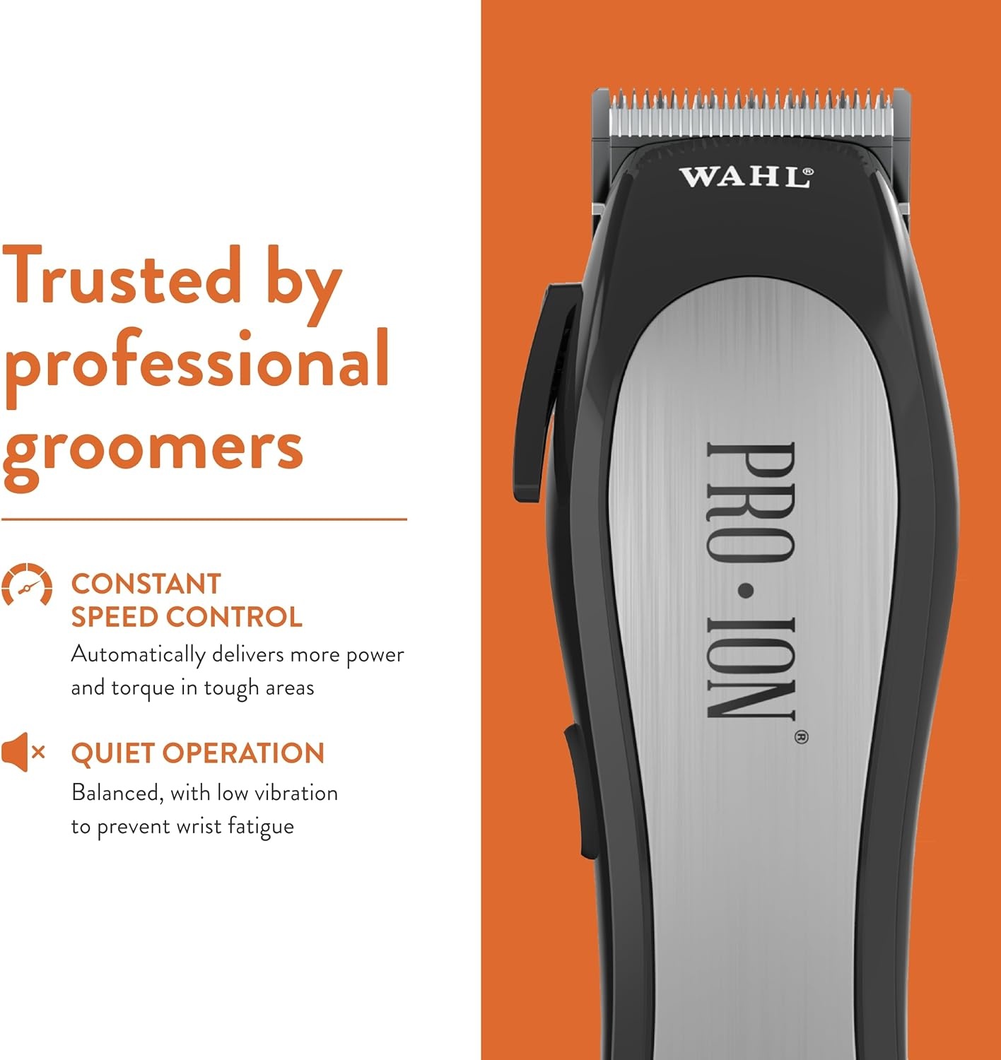imageWahl Professional Animal Pro Ion Pet Dog amp Cat Cordless Clipper Kit 9705 Cat Dog amp Pet Grooming Kit Great Pet Grooming Clippers for FirstTime Groomers with 2 Hour Run TimeChrome