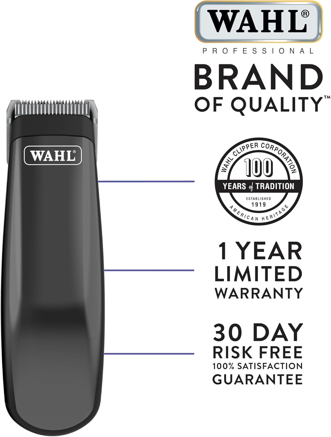 imageWahl Professional Animal Super Pocket Pro Pet Dog amp Cat Trimmer amp Grooming Kit Black Chrome