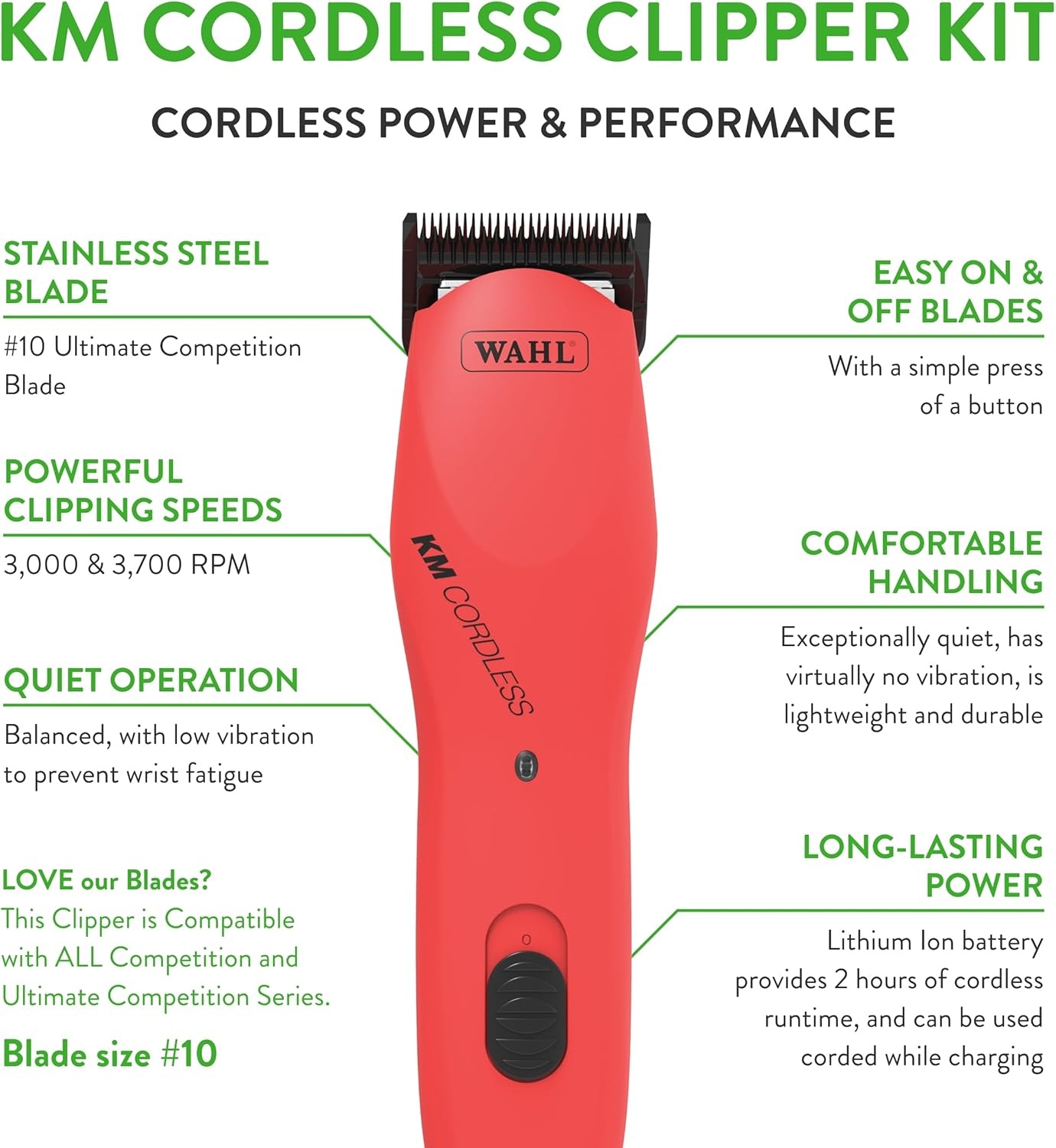 image:imageWahl Professional Animal Thick Coat Pet Clipper amp Dog Clipper 9787300 Hair Remover Grooming Clippers for Dog Cat for Thick Haired Pets 2 Speeds PinkPoppy