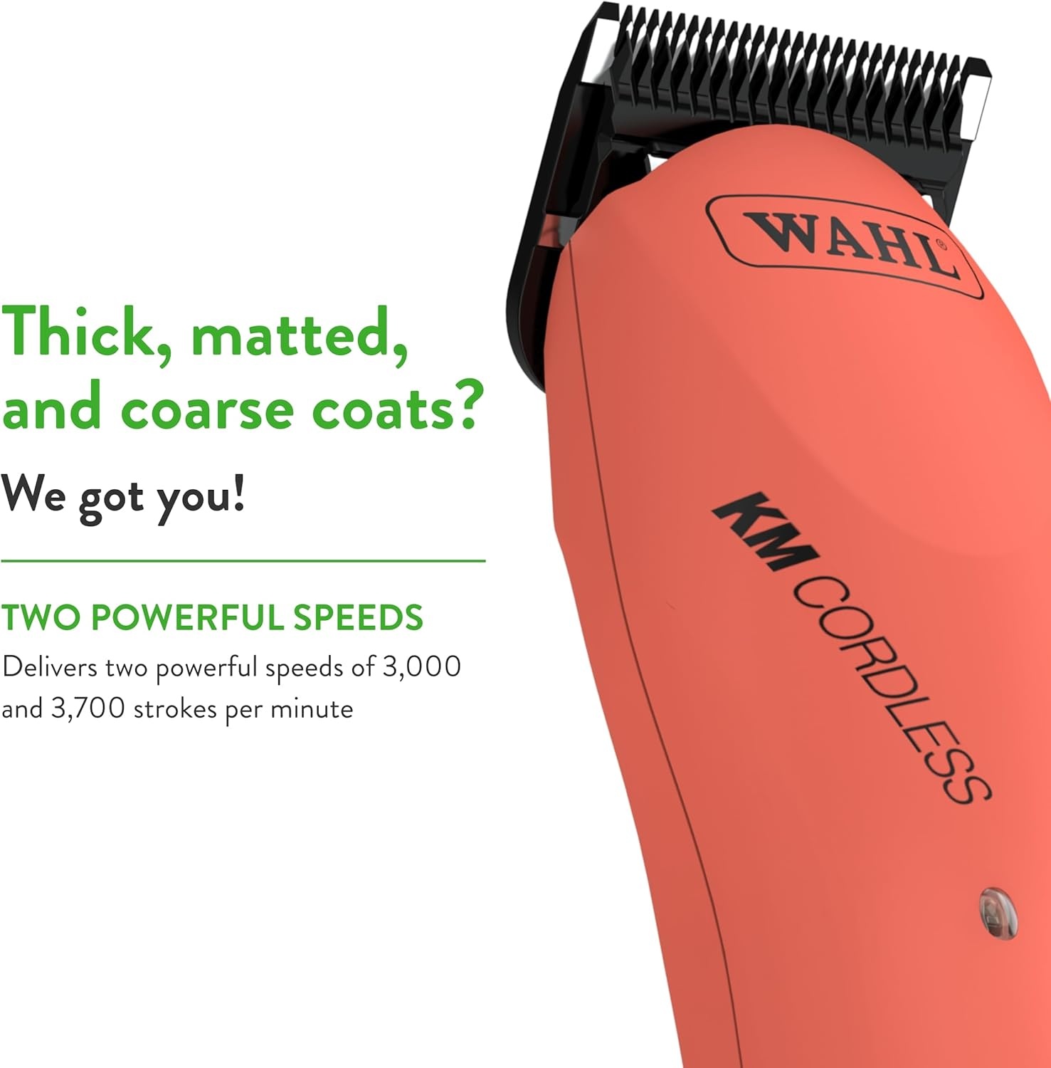 image:imageWahl Professional Animal Thick Coat Pet Clipper amp Dog Clipper 9787300 Hair Remover Grooming Clippers for Dog Cat for Thick Haired Pets 2 Speeds PinkPoppy