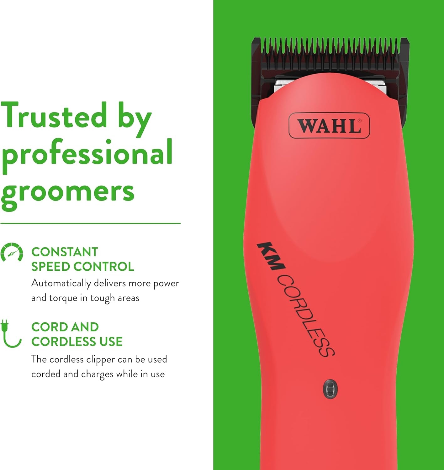image:imageWahl Professional Animal Thick Coat Pet Clipper amp Dog Clipper 9787300 Hair Remover Grooming Clippers for Dog Cat for Thick Haired Pets 2 Speeds PinkPoppy