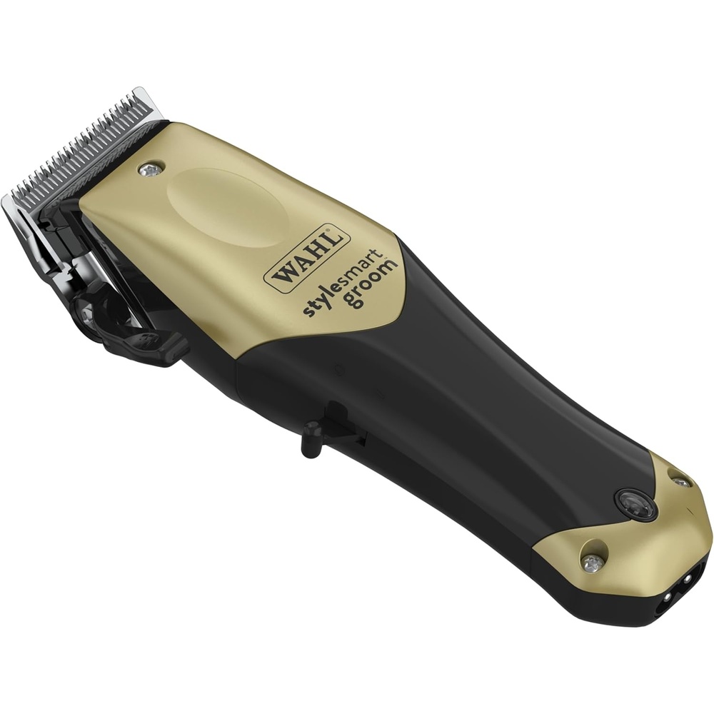 imageWAHL Professional Animal StyleSmart Cordless Clipper Kit for Pet Dog amp Cat Grooming 70007 Dog Cat amp Horse Grooming Supplies Pet Hair Trimmer with Guide Combs amp Blade GoldClipper Kit
