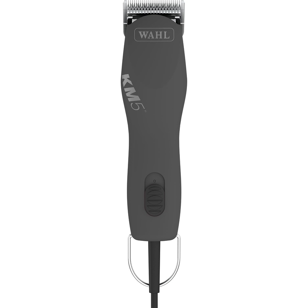 imageWahl Pro Animal Curly Coat KM 2Speed Pro Clipper Cat amp Dog Grooming Clipper for Pet Care Great for Poodles amp Golden Doodles Includes 2 Stainless Steel Guide Combs Gunmetal