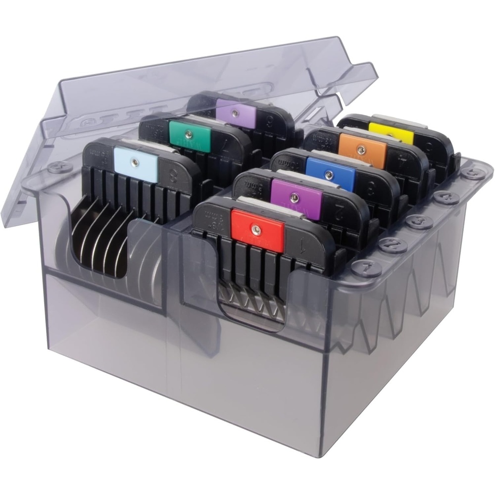 imageWahl Pro Animal Stainless Steel Attachment Combs 8 Cutting Lengths ColorCoded Dog amp Cat Clipper Guides Animal Grooming Essentials SnagFree Cutting Multicolor 2Multicolor 1